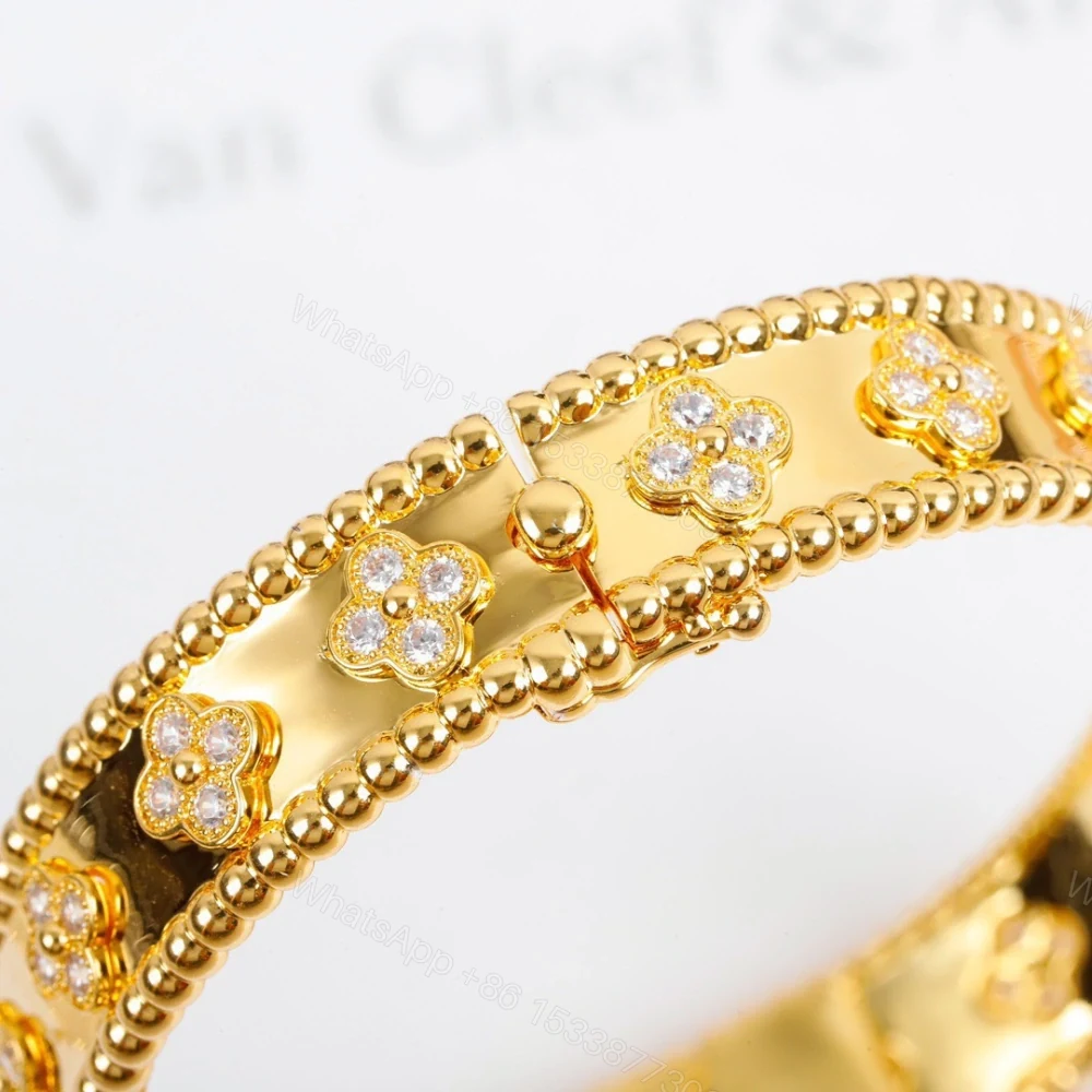 View 7 of 高仿首飾VanCleef&Arpels*RO3YB00萬花筒手鐲寬版黃金款