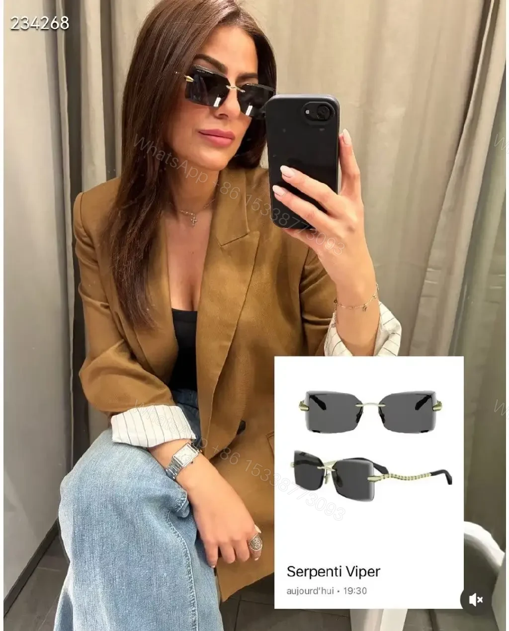 View 10 of Bold Square Sunglasses: Luxe Metal, UV400, Adjustable Fit