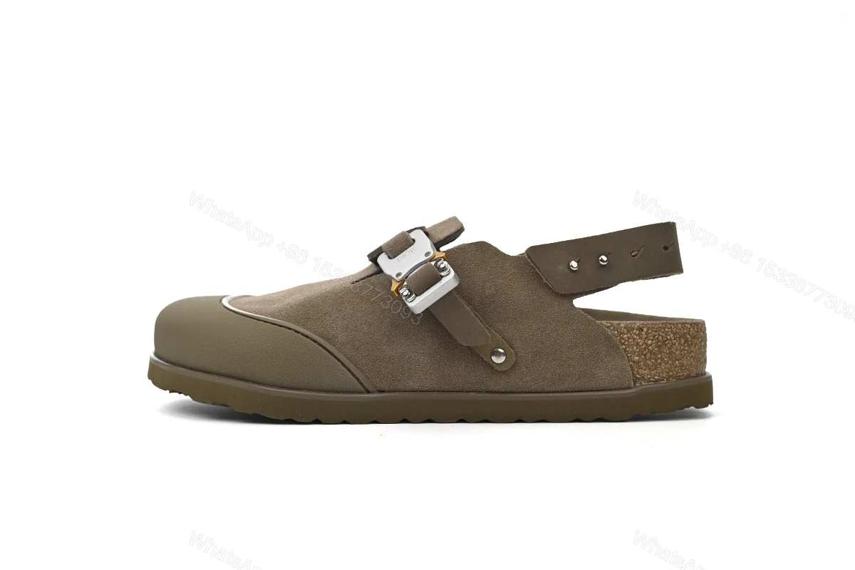 View 13 of Dior by Birkenstock Mule Tokio Khaki Nubuck Calfskin 3SA116ZSD_H620