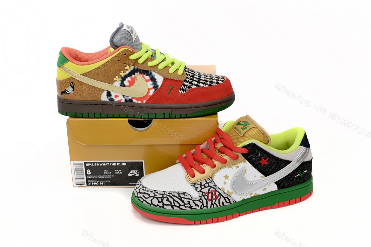 View 11 of Nike Dunk Low "What the Dunk" Colorful Pigeon 318403-141