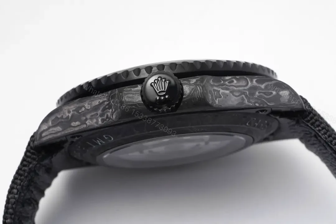 View 9 of GS Factory Clean Factory Diw Rolex GMT-Master II, Black, Carbon Fiber