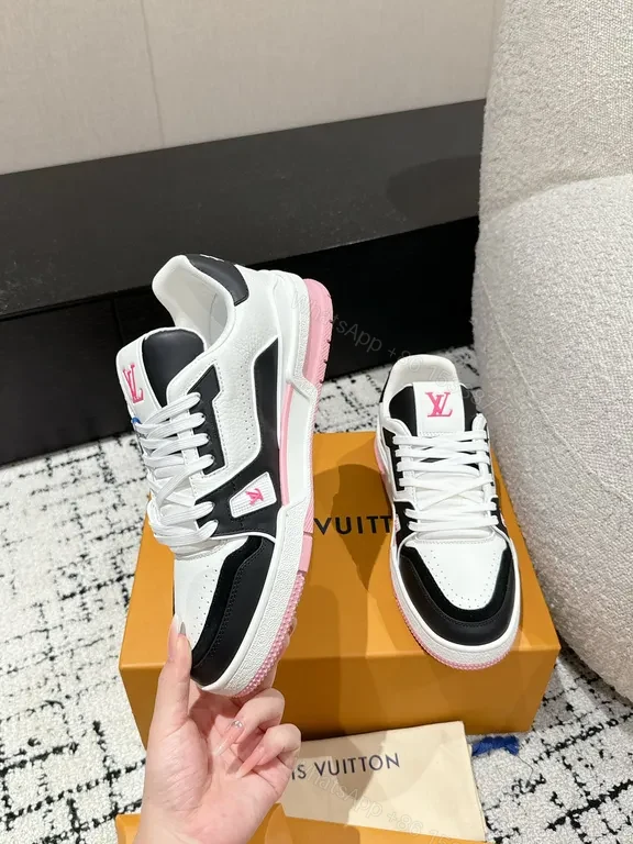 View 2 of Bold LV Pink Contrast High-Tops for All-Day Comfort