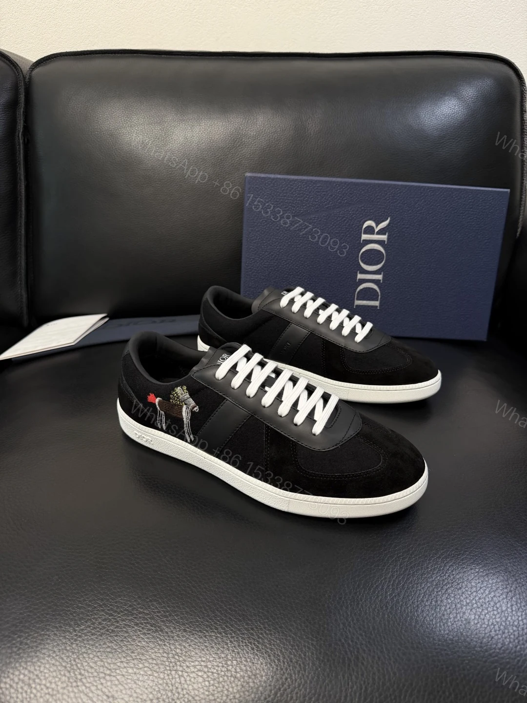 Dior 一比一運動板鞋 男款灰黑拼接低幫休閒鞋潮流款 — view 1