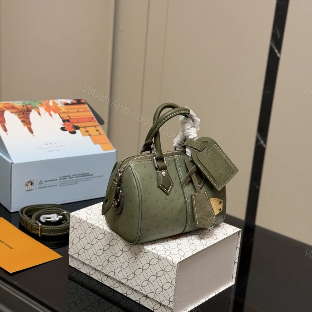 View 2 of Louis Vuitton Speedy 18 Bandoulière Bag Khaki Green 18Cm N89151