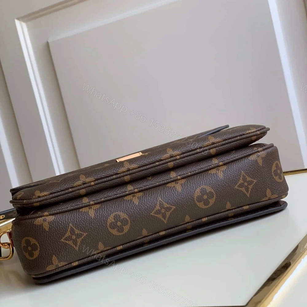 View 5 of Louis Vuitton Pochette Métis Monogram Canvas Brown 25Cm M44875
