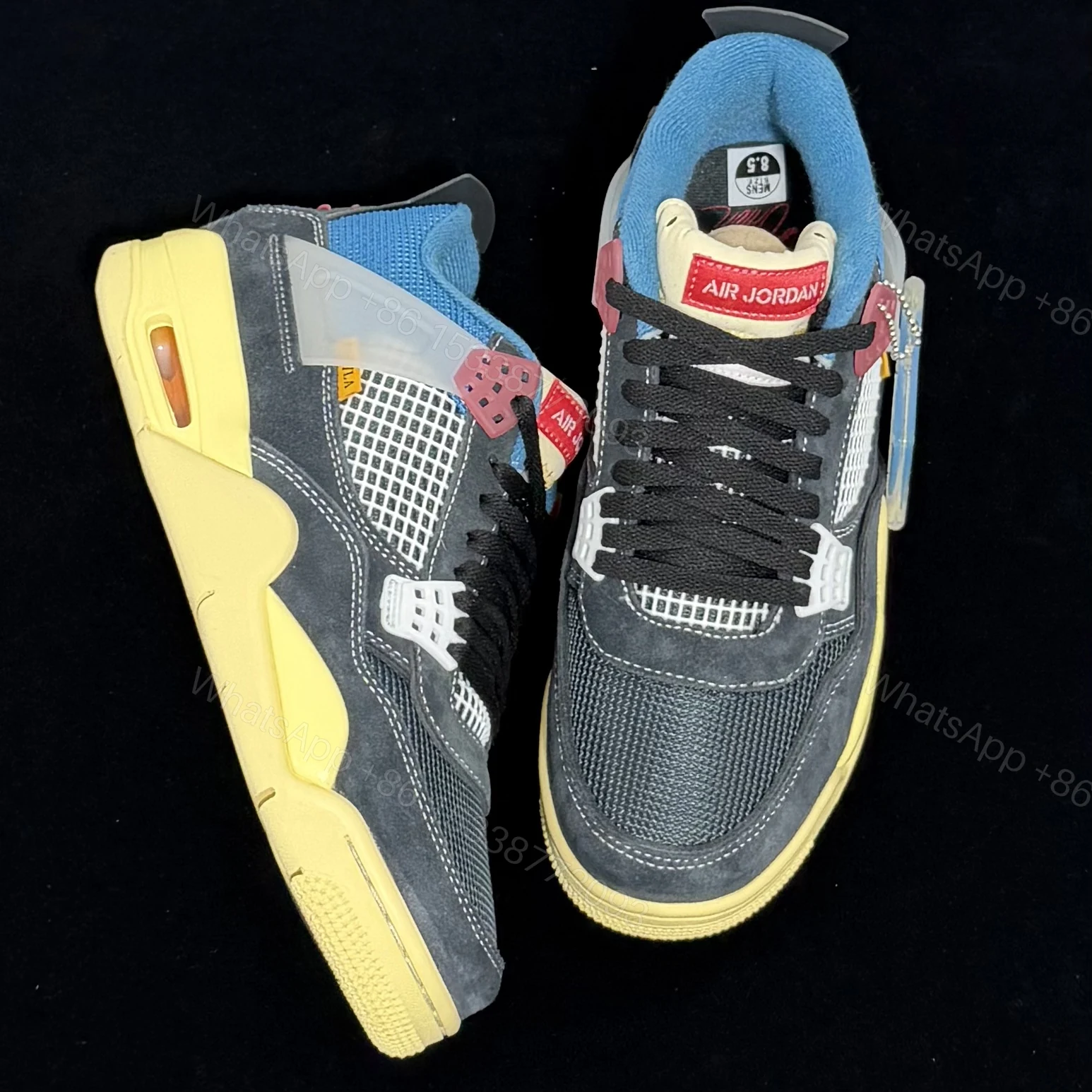 View 9 of Union LA×Air Jordan 4 Retro “Off Noir” Reps