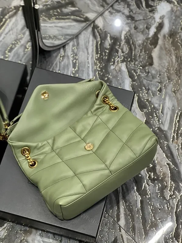 View 6 of Saint Laurent loulou puffer toy quilted leather shoulder bag