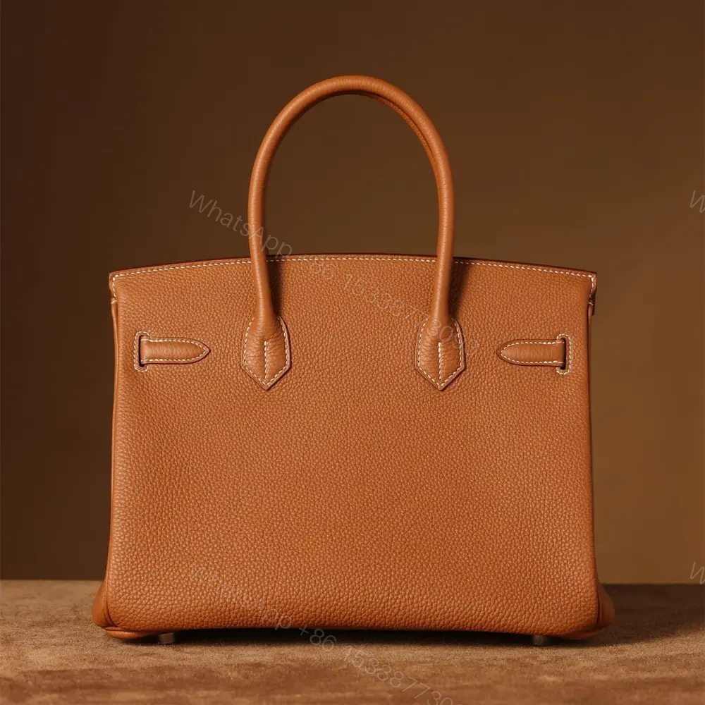 View 2 of 高仿Hermes*Birkin30金棕色銀扣免檢版