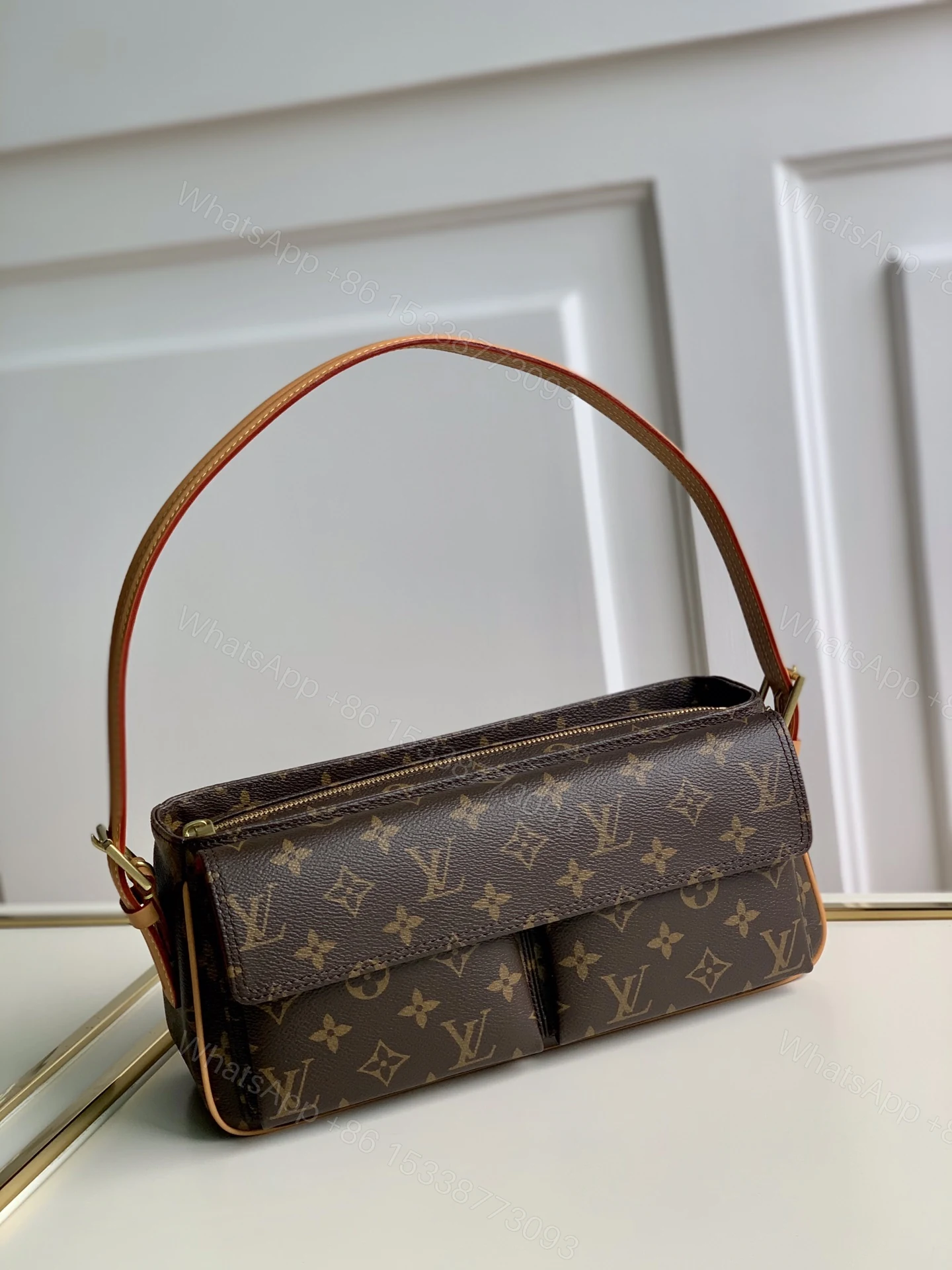 LV Vintage Monogram Canvas Small Shoulder Bag — view 1