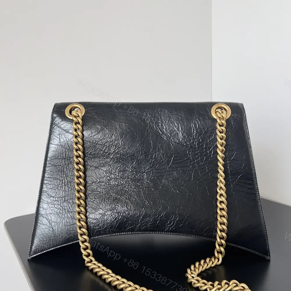 View 2 of 高仿BalenciagaCrush系列單肩包黑金M