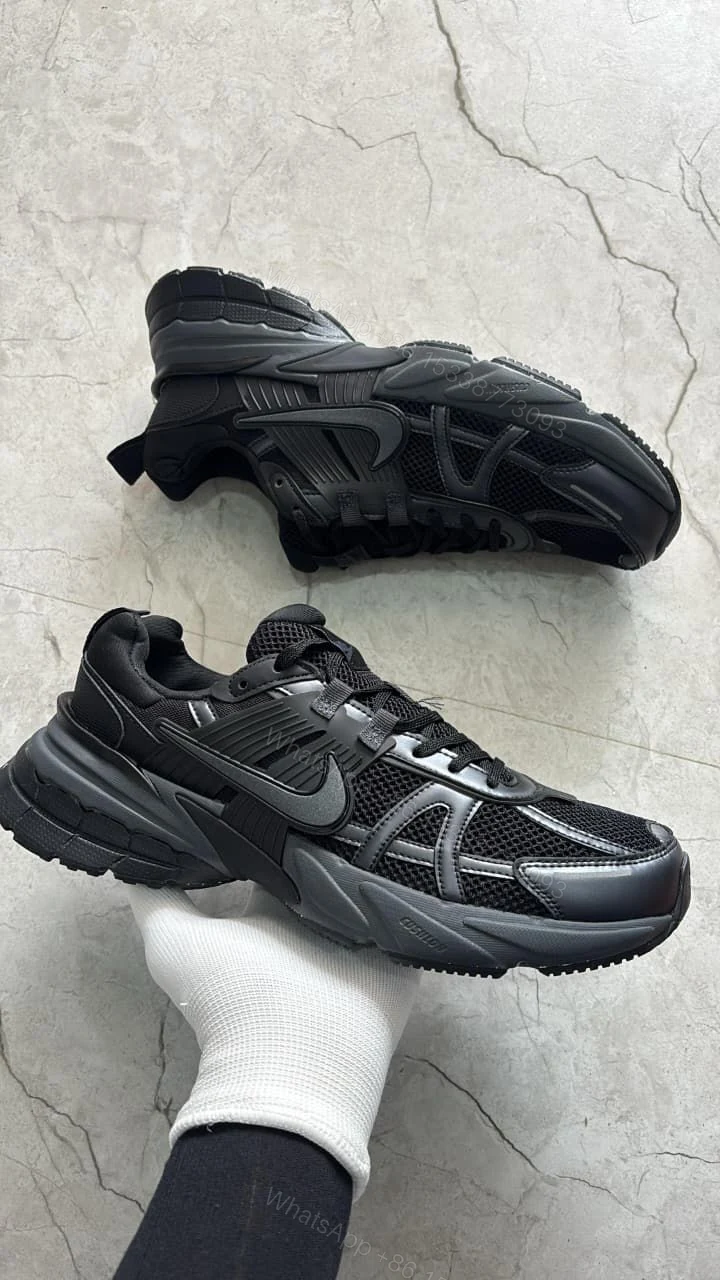 FIRST COPY NIKE V2K ALL BLACK SHOES FOR MEN — view 1