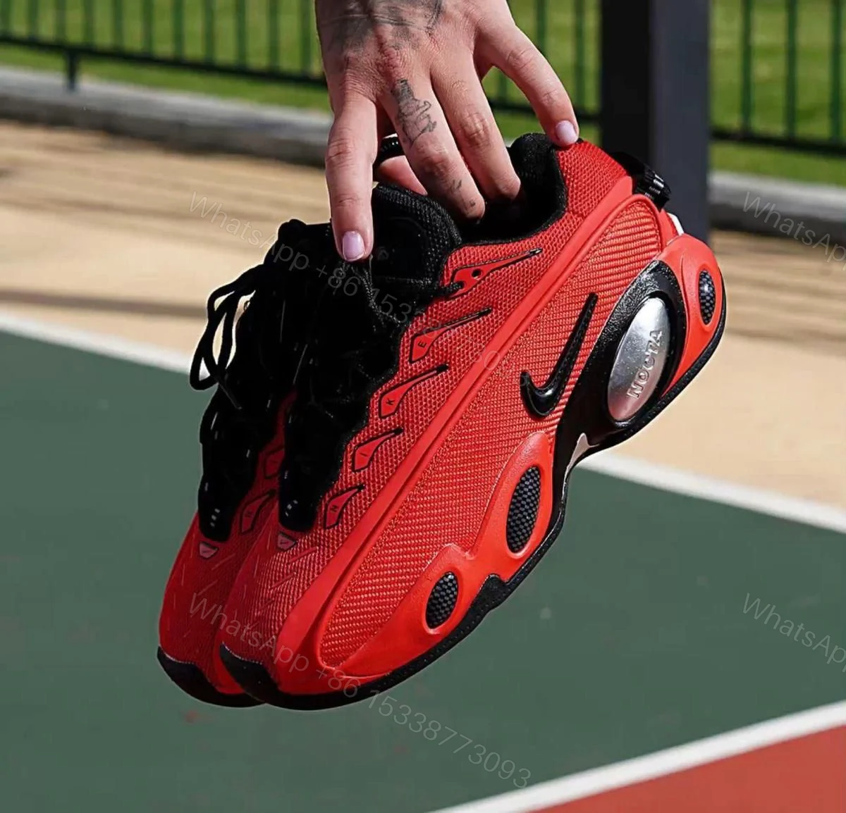 View 4 of FIRST COPY NIKE NOCTA GLIDE RED FOR MEN