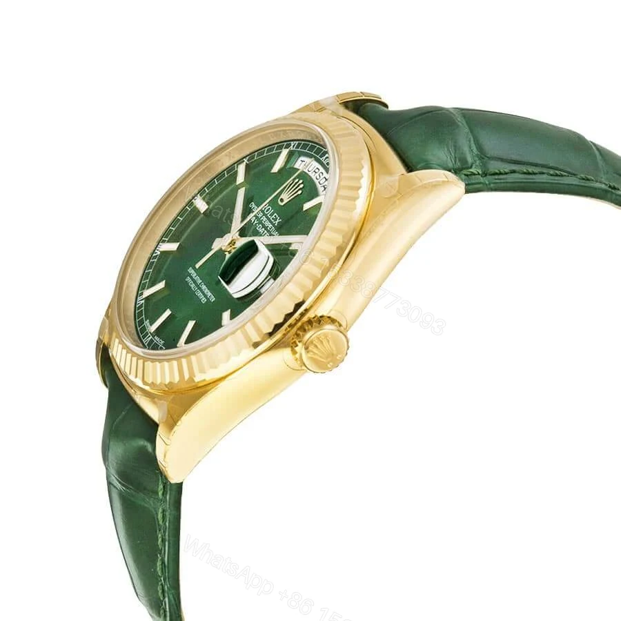 View 4 of Rolex Day-Date 40 228238 Super Clone : 40mm Yellow Gold Green Dial