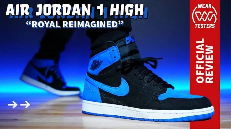 View 4 of FIRST COPY AIR JORDANS RETRO 1 HIGH ROYAL REIMAGINED