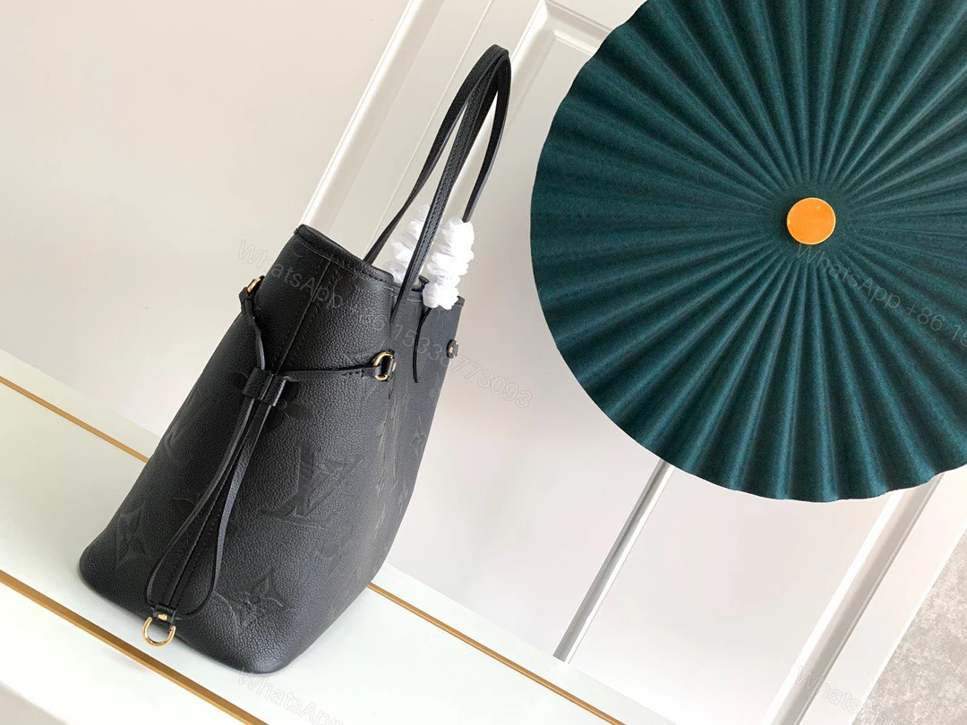 View 2 of Louis Vuitton LV Never Full Monogram Like Auth Black Handbags 32x29x17cm