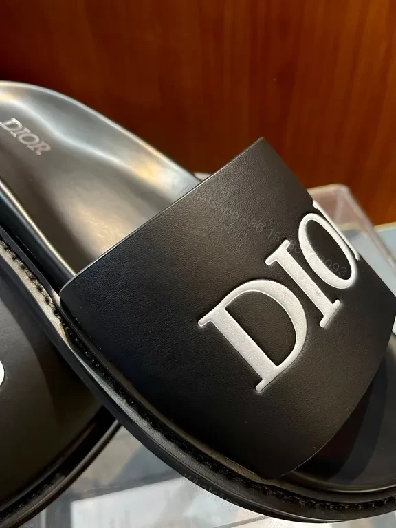 View 8 of Bold DIOR Leather Slide: Luxury Comfort Slide Footwear