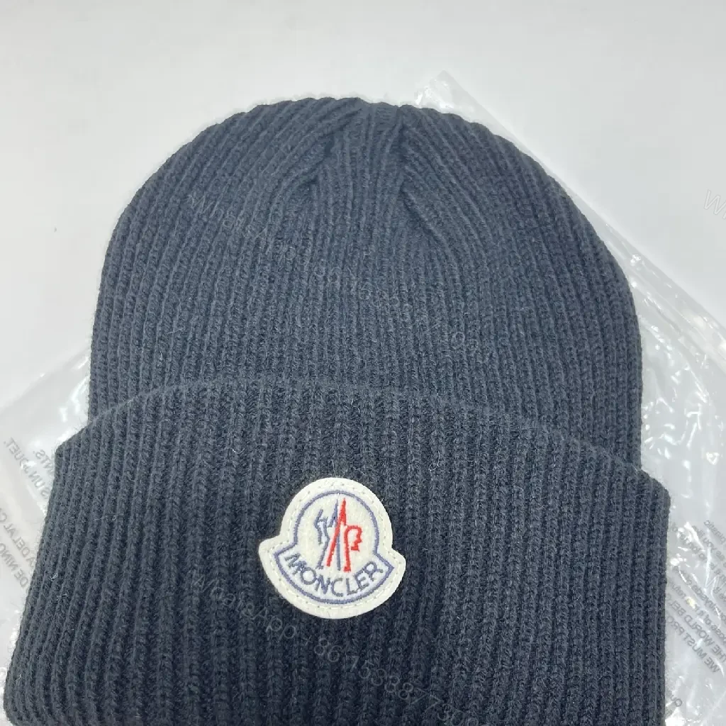 View 14 of Textured Knit Beanie with Leather Tag – Cozy Everyday Luxury
