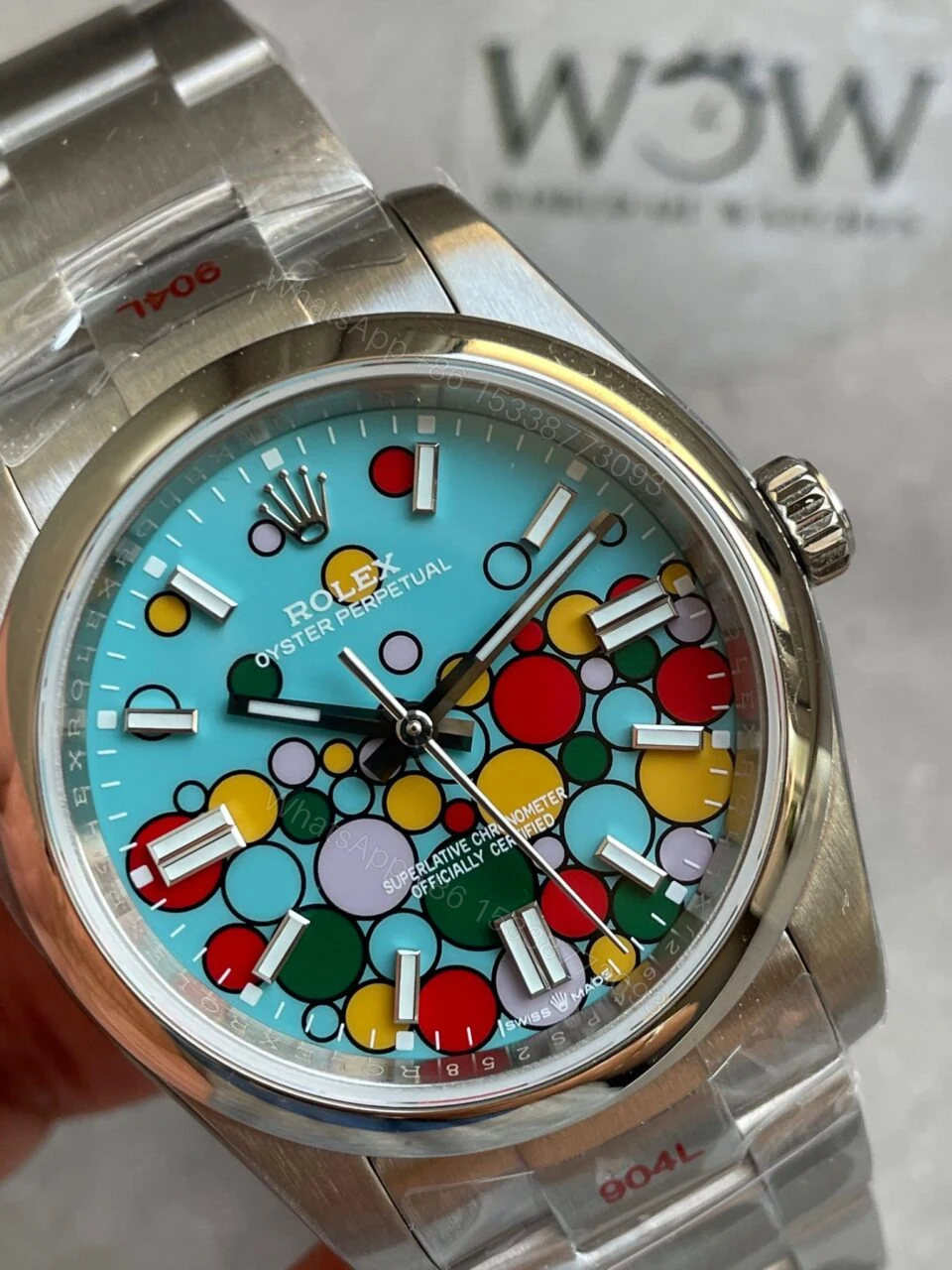 View 2 of KRF Factory 1:1 Rolex Oyster Perpetual 36 126000 904L SS Bubble Dial A2824