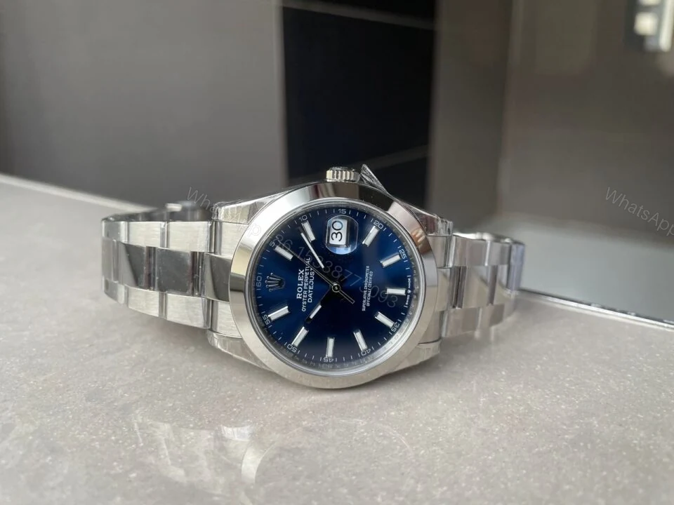 View 5 of VSF Factory 1:1 Rolex DateJust 41 126300 904L SS Best Edition Blue Dial VS3235