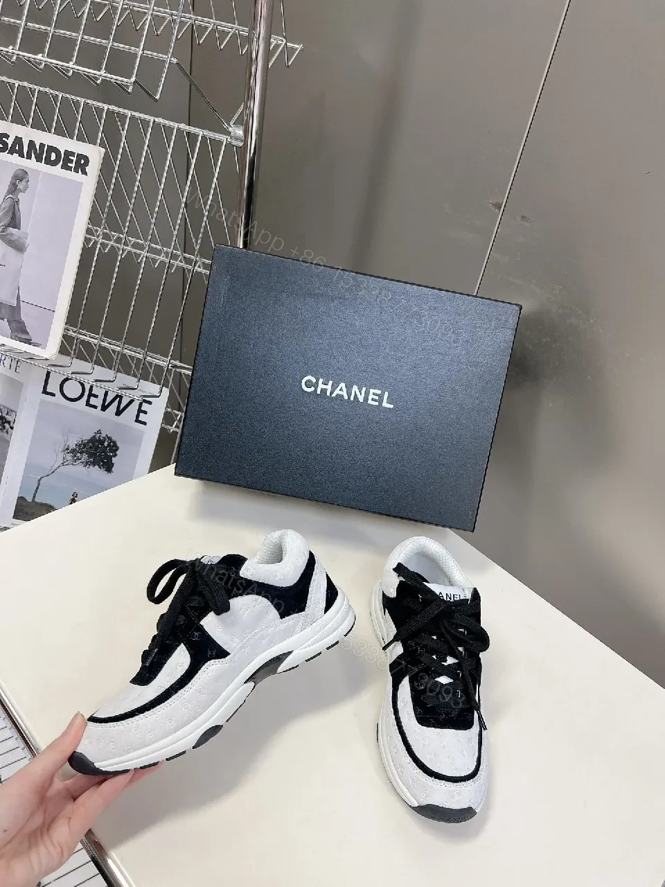 View 5 of Monochrome Luxe High-Tops: Subtle Designer Flair Comfort