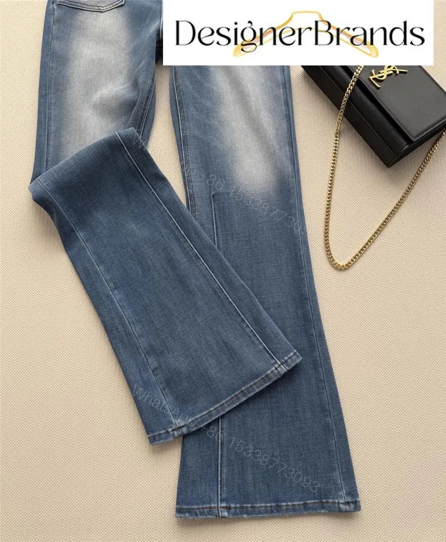 View 5 of Bottega Veneta Medium Indigo Flared Jeans