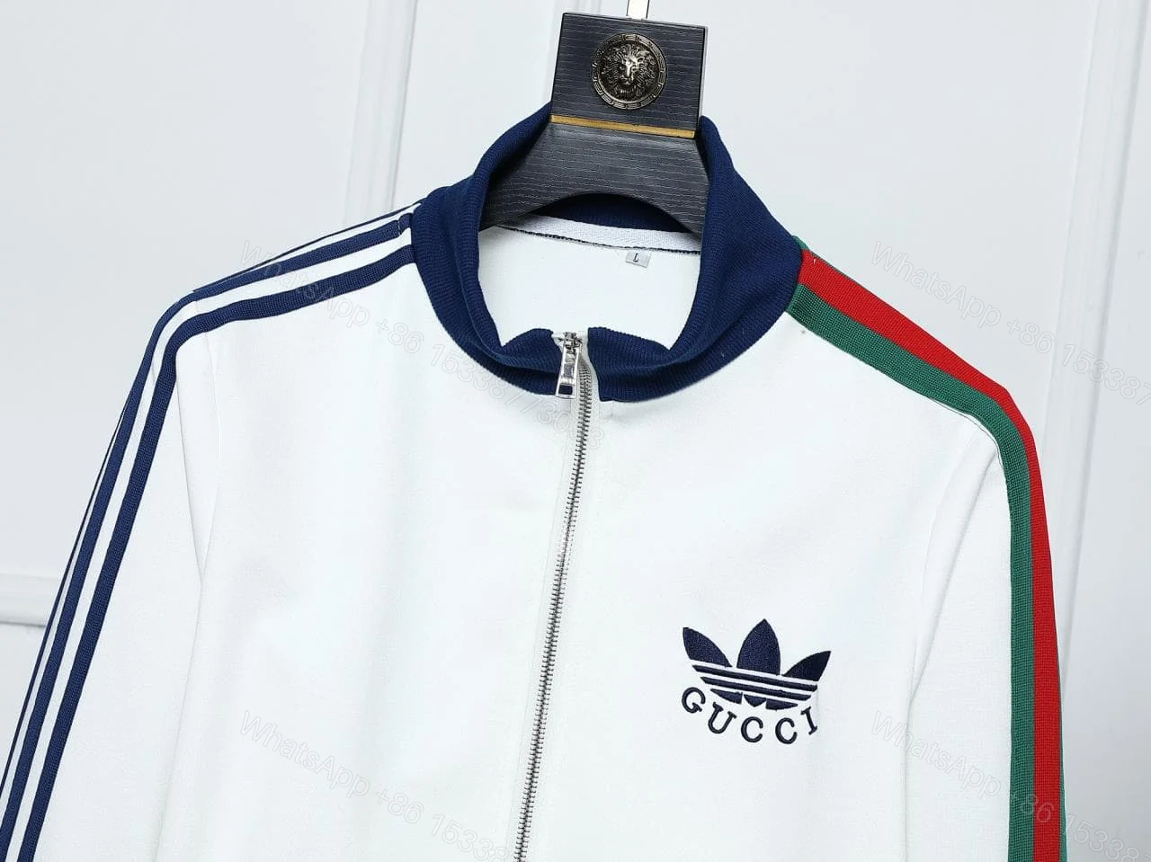 View 3 of Adidas x Gucci Viscose Zip-up Tracksuit Set – GJ034