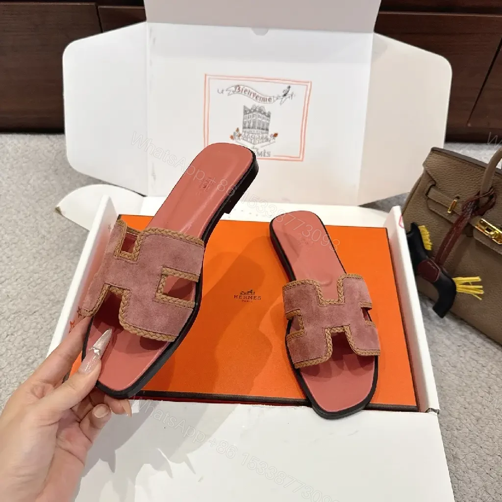 View 7 of Textured Suede-Stride Slide Sandals: Comfort Luxury Footbed