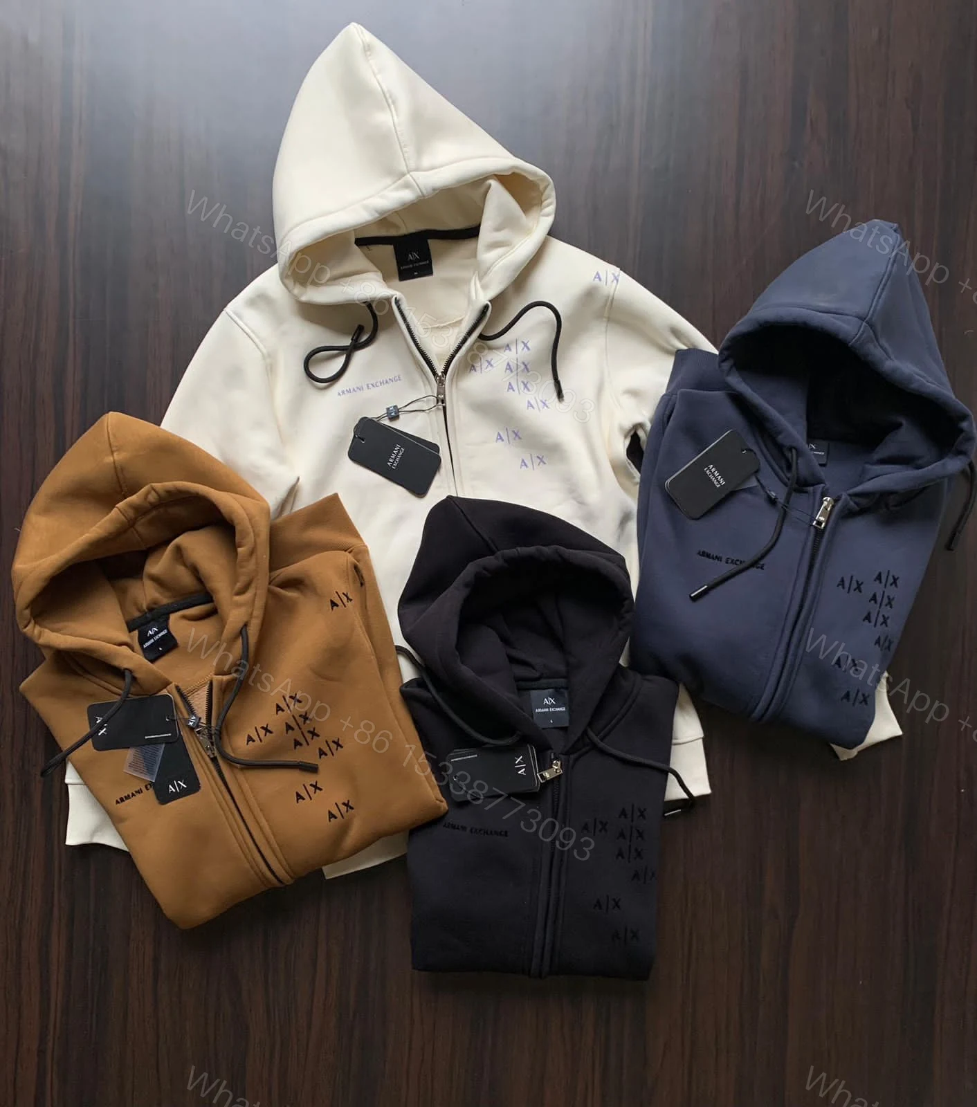 First Copy Armani Very Premium Zipper Hoodie Sweatshirt — view 1
