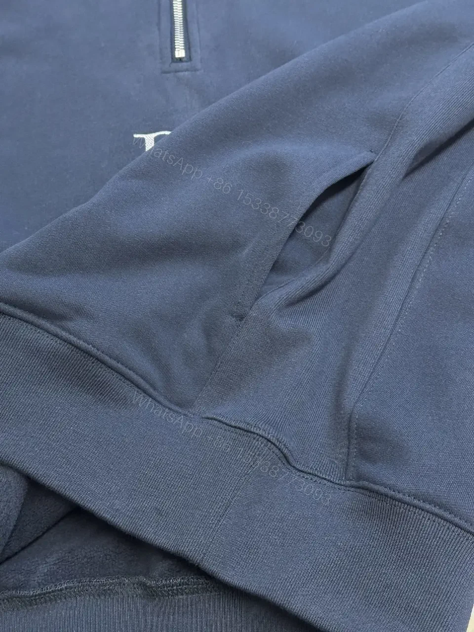 View 7 of Minimalist Luxe Half-Zip Sweatshirt, Subtle Dior Monogram