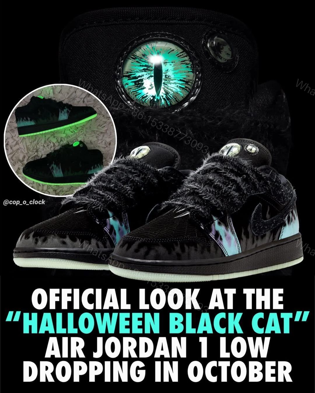 View 5 of BUY AIR JORDANS 1 FIRST COPY HALLOWEEN BLACK CAT MEN’S SNEAKERS