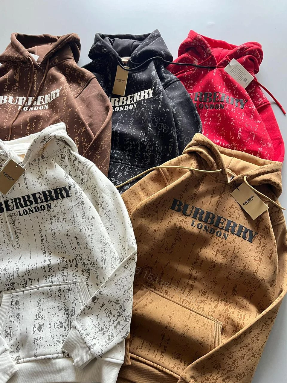 View 4 of FIRST COPY BURBERRY PREMIUM QUALITY COTTON FLEECE HOODIE