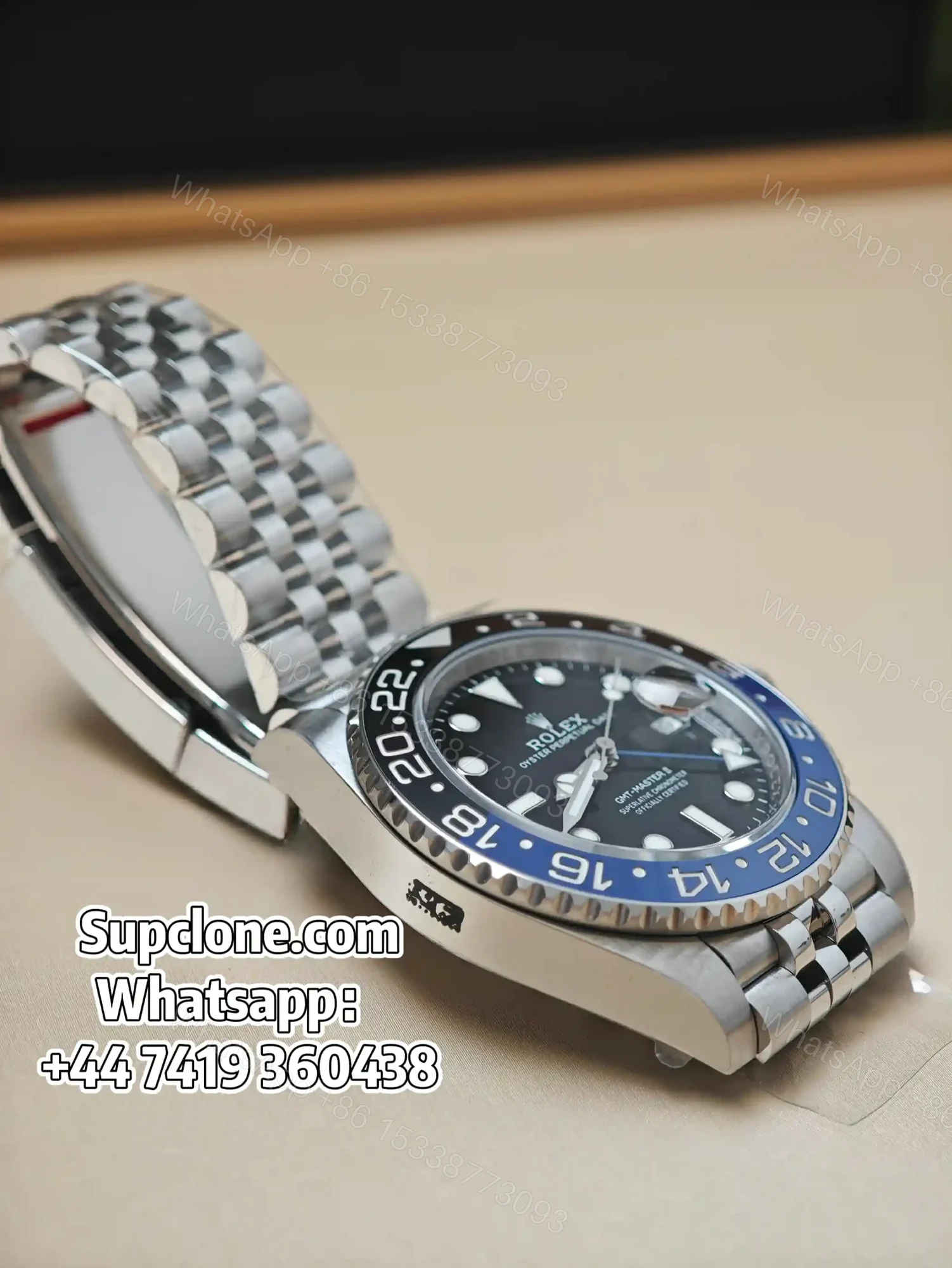 View 5 of Rolex Super Clone Watches 1:1 Batgirl GMT-Master II 126710BLNR DD3285 Movement