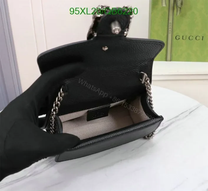 View 4 of Gucci Dionysus Black Mini Crossbody Bag Dupe QB62202