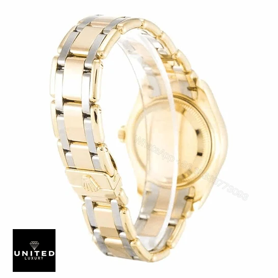 View 5 of Rolex Tridor Pearlmaster Ladies Gold & Diamond 80298-0048 Replica