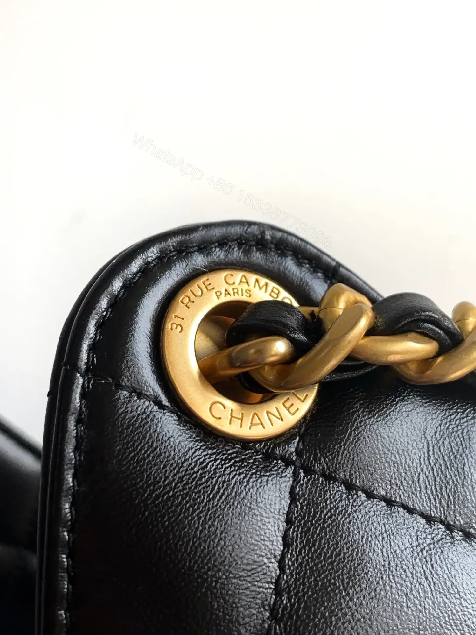 View 6 of Quilted Leather Tote: Gold Hardware, All-Day Glamour