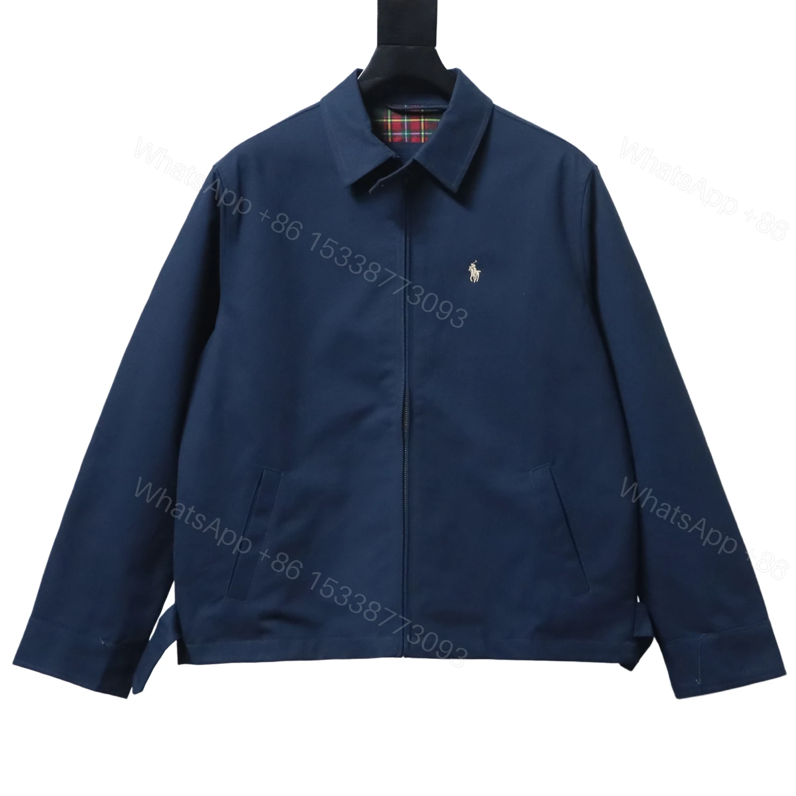 View 9 of Polo Ralph Lauren Vintage Clasp Chain Coat dark blue
