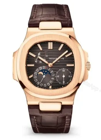 Replica Patek Philippe Nautilus Moon Phase Rose Gold Watch 5712R-001 — view 1