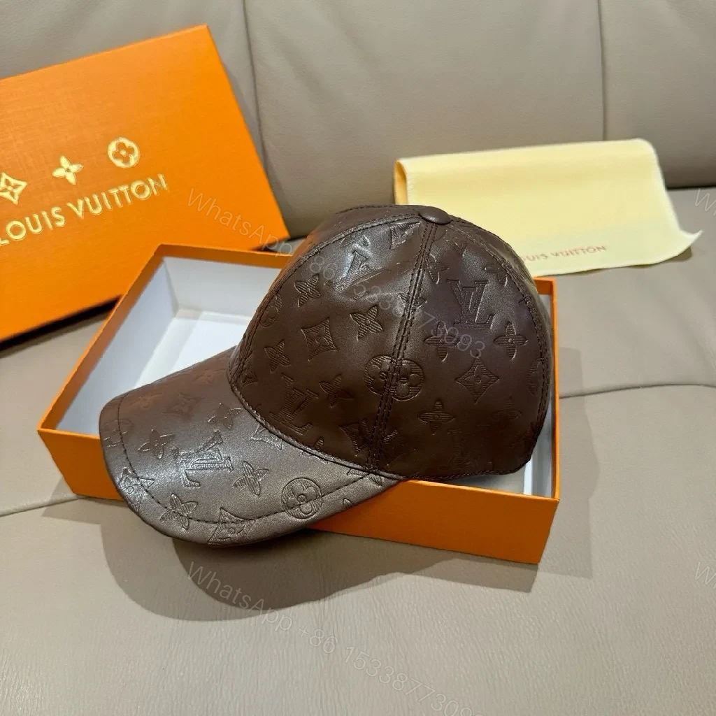 View 9 of Monogram Leather Ridge Cap: Subtle Elevation Cap