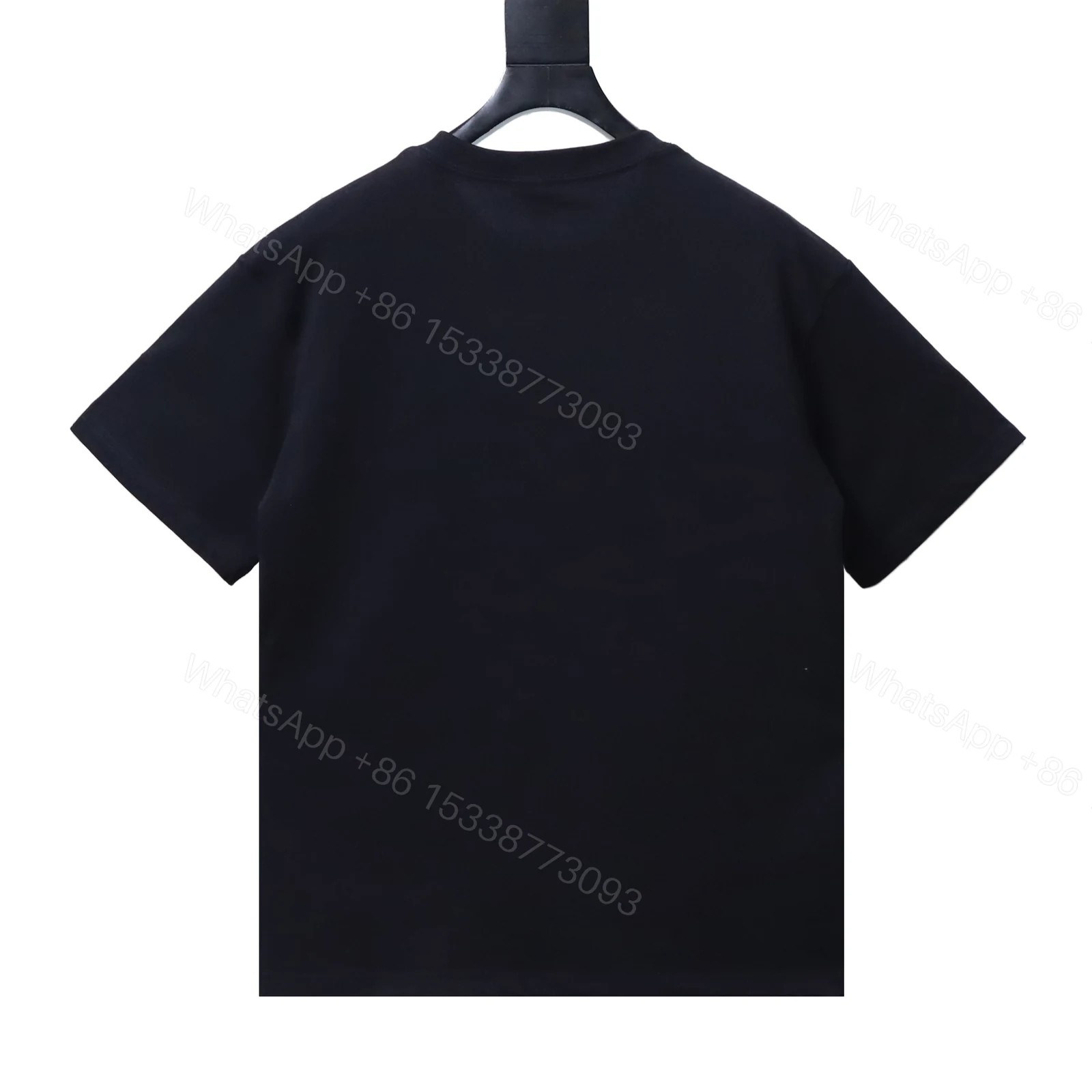 Balenciaga Clothes 26SS Chest Crest Embroidered Short-Sleeve T-shirt black — view 2