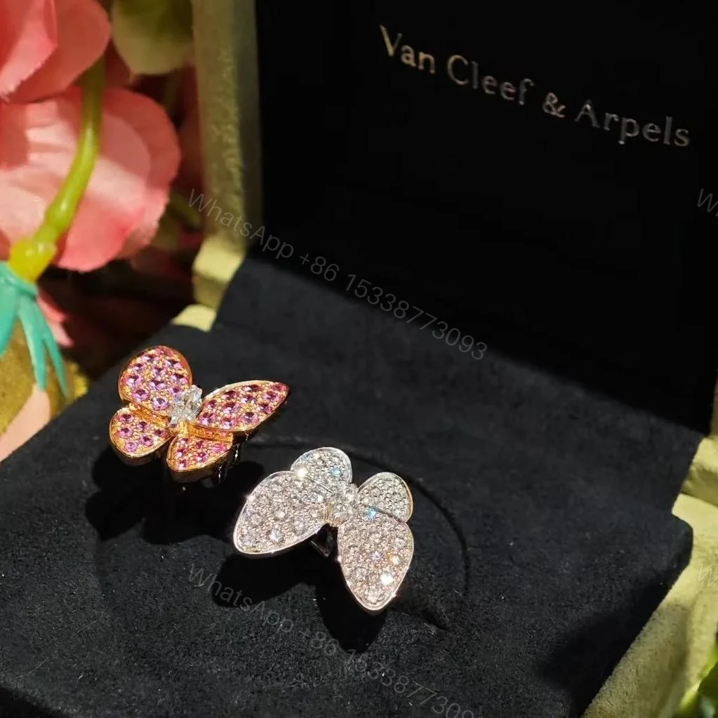 View 6 of VCA Two Butterfly Between the Finger ring