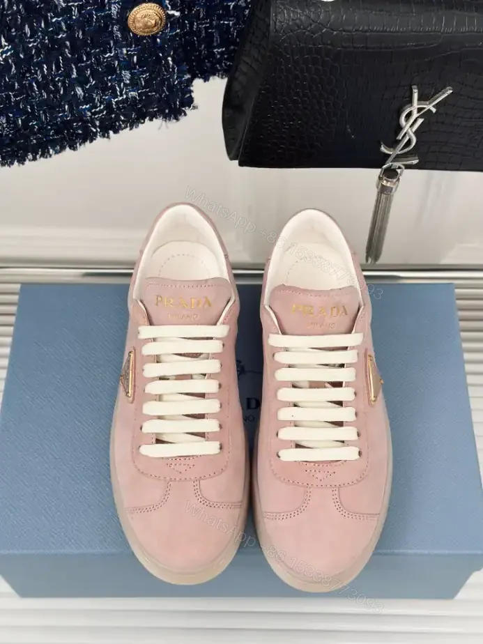 View 7 of PRADA SUEDE SNEAKERS ALABASTER PINK – PRD081