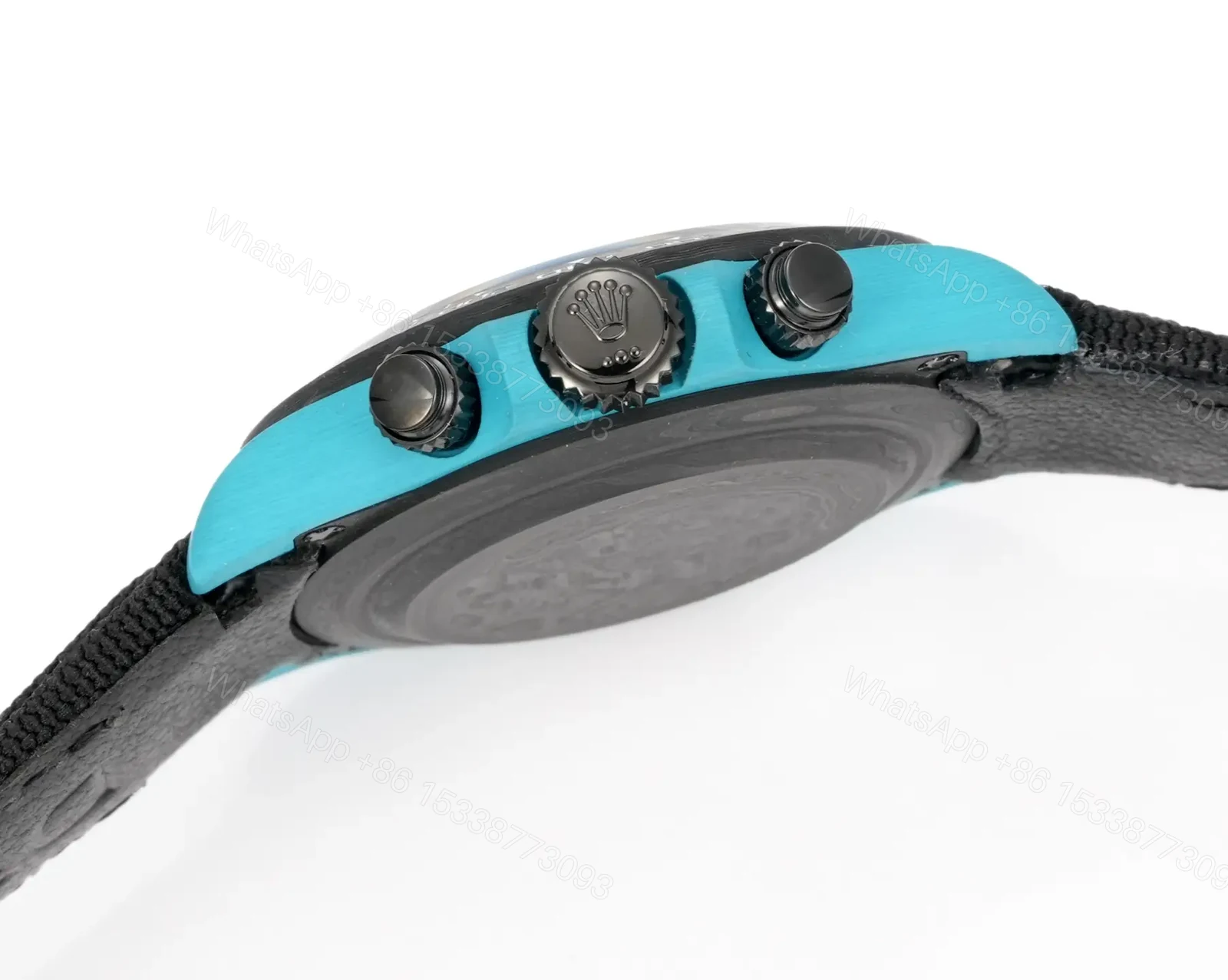 View 6 of Sensational celeste daytona replica 40MM Quartz Fiber Edition RG-DAYTONA-CELESTE-QUARTZ-FIBER