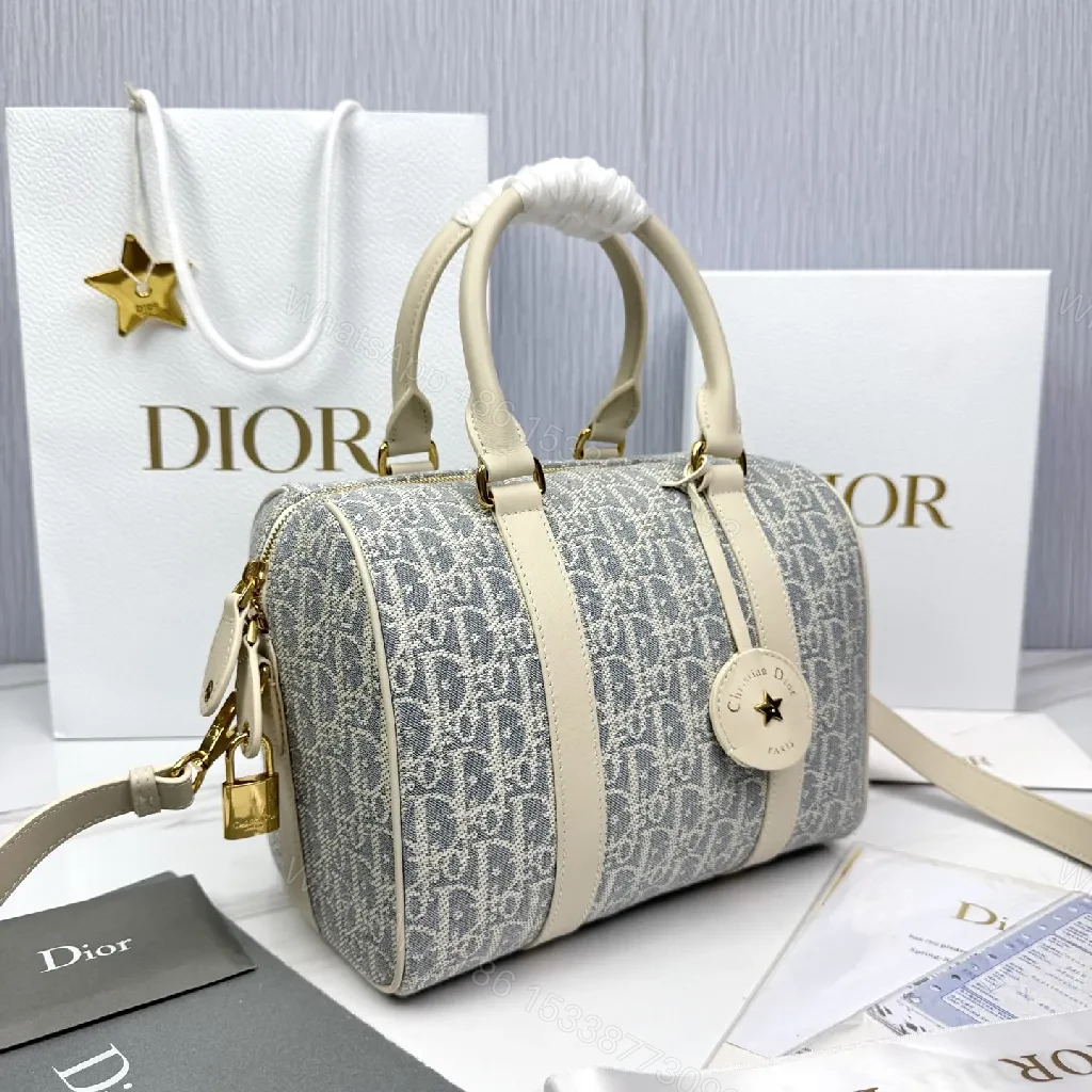 View 8 of Cream Trim Satchel: Monogram Jacquard, Structured Luxury Bag
