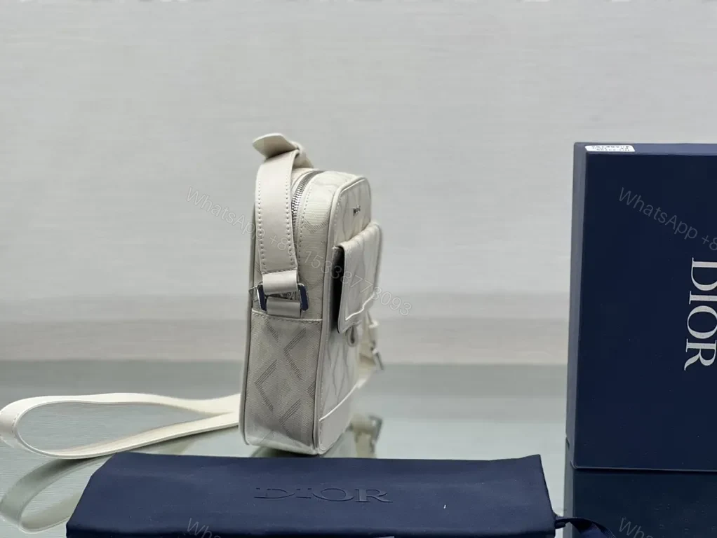 View 4 of Chic Oblique Crossbody Bag: Grey Dior Leather Trim