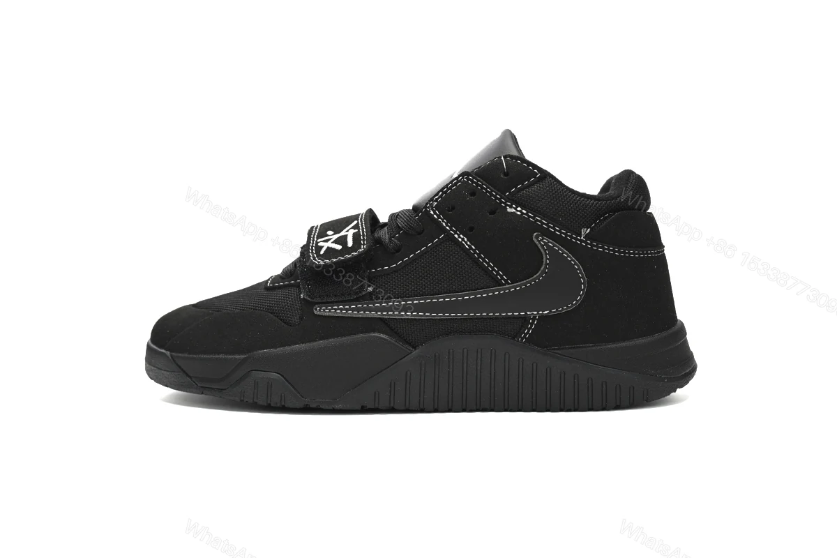 View 9 of Travis Scott x Jordan Cut The Check Nice Kicks Black Knight FZ8117-010