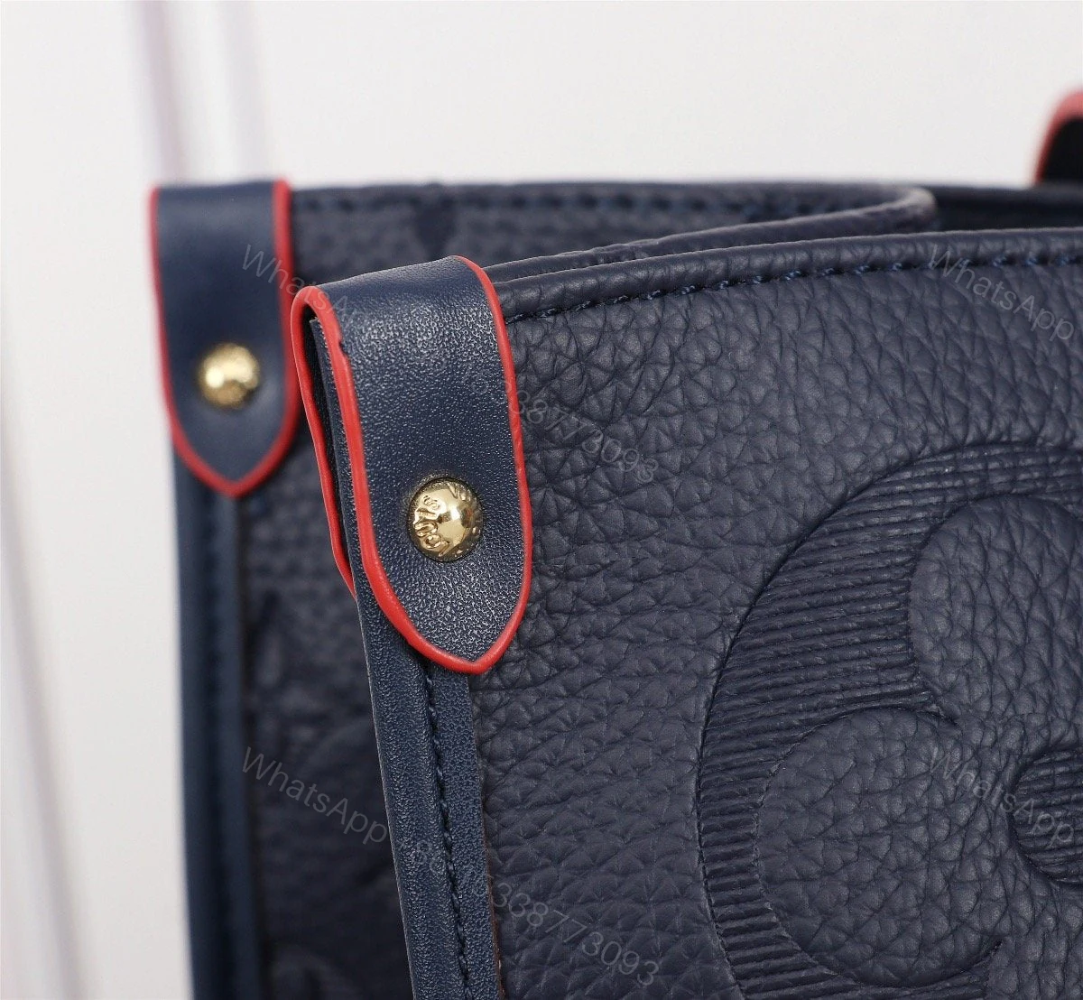 View 3 of Louis Vuitton On The Go Giant Tote Navy Blue
