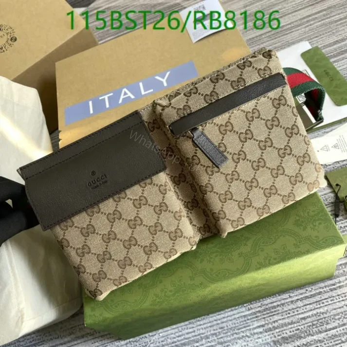 View 7 of Gucci Canvas Belt Bag Unisex RB5574
