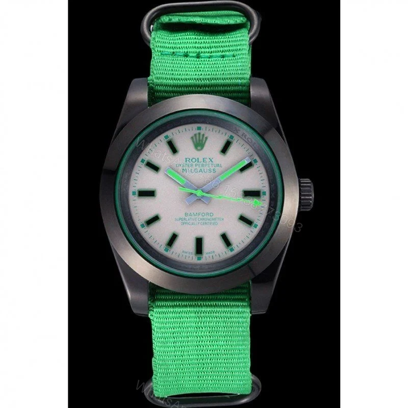 View 2 of Replica Rolex Milgauss Green Dial 622004