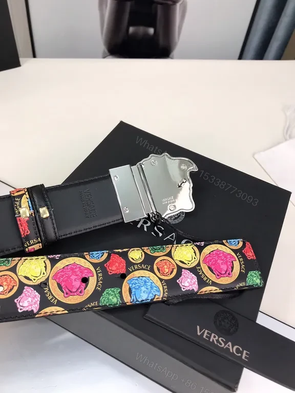 View 8 of Statement Colorway Belt: Verace Lion Buckle Luxury Belt