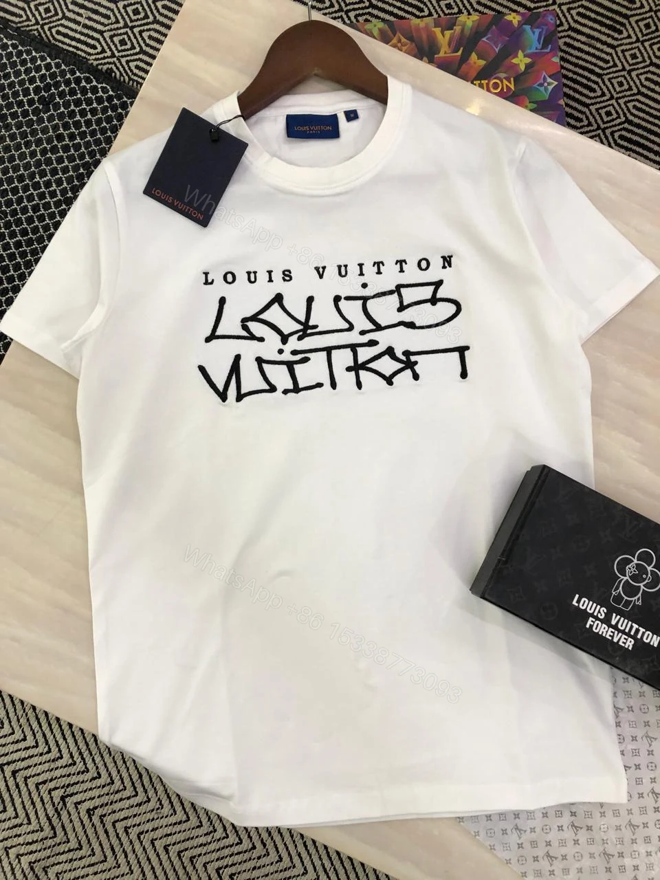 View 6 of FIRST COPY LOUIS VUITTON COTTON LYCRA CREW NECK T-SHIRT